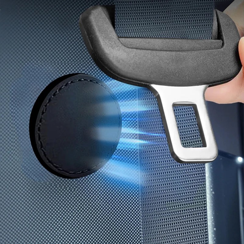 Magnetisk Hållare för Bilbälte i PU-läder