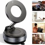 Vridbart magnetiskt bilfäste med vakuum-suction