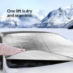 Universalt vindruteskydd med PE-aluminiumfilm mot is och snö