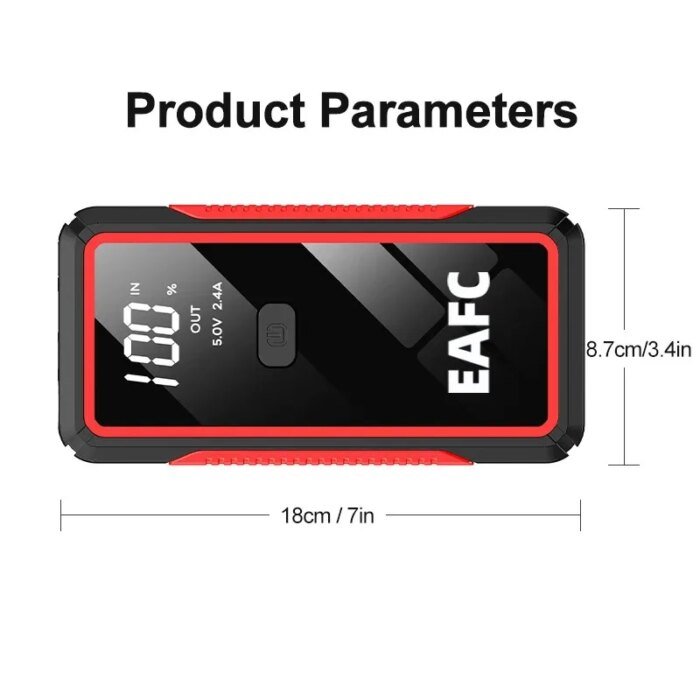 EAFC bärbar 12V starthjälp och powerbank - Bild 4