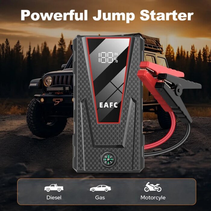 EAFC 12V multifunktionell starthjälp och powerbank - Bild 2
