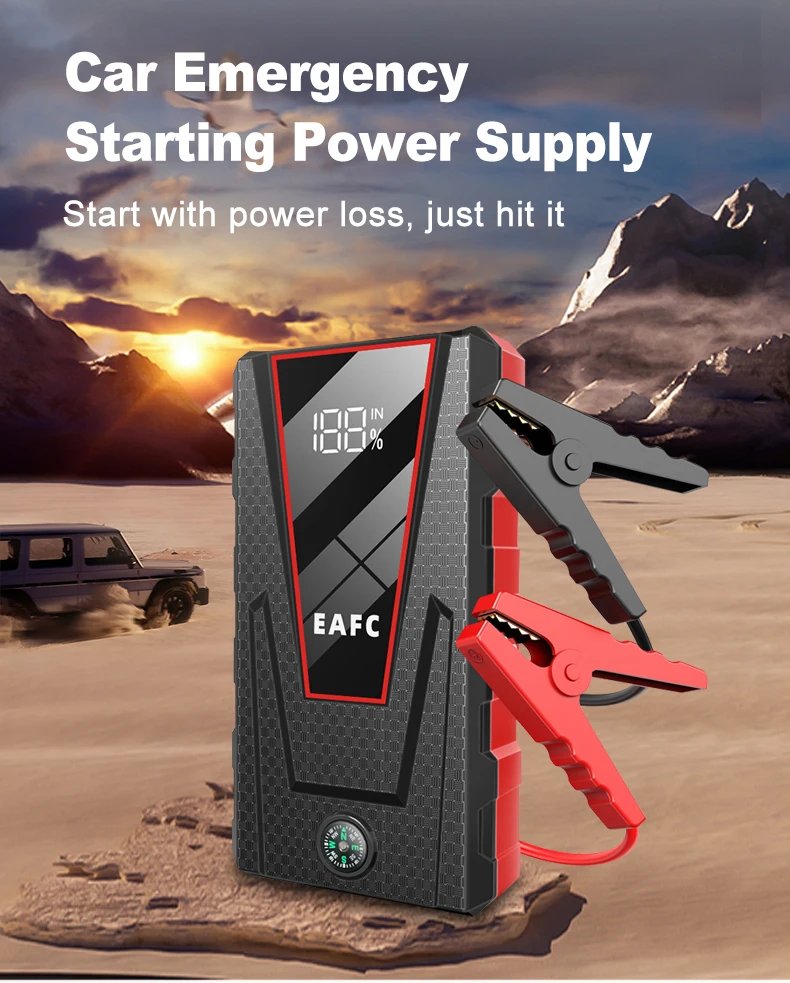 EAFC 12V multifunktionell starthjälp och powerbank
