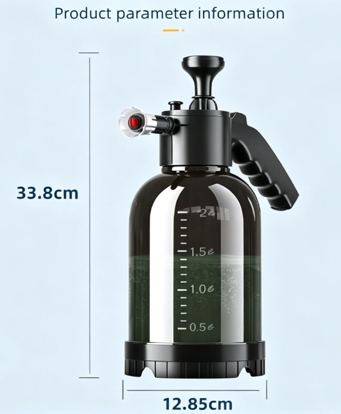 2 liters trycksatt skumspruta för biltvätt - Bild 4