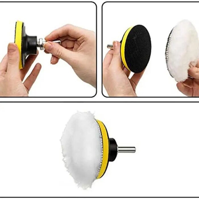 Universal polerrondell och vaxningsset för bil - Bild 4