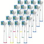 Ersättningsborsthuvuden för Oral-B Braun – 4/12/16/20-pack för elektrisk tandborste