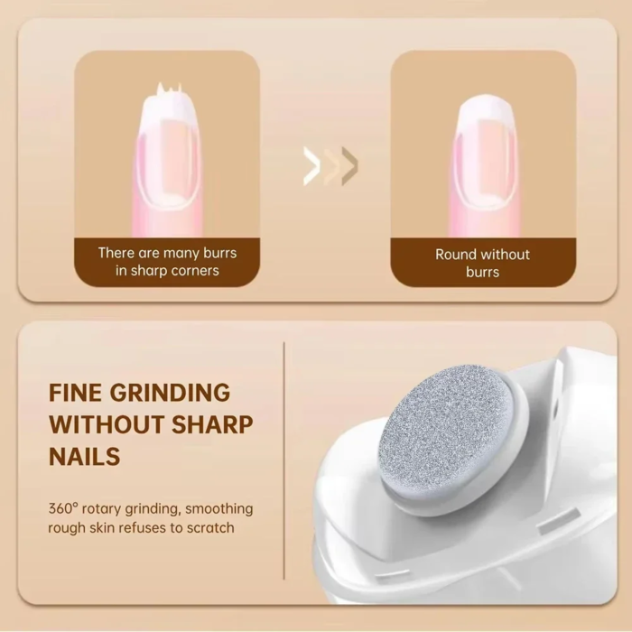 Elektrisk Nagelklippare & Nagelfil 2-i-1 – Med LED-ljus för säker nagelvård - Bild 2