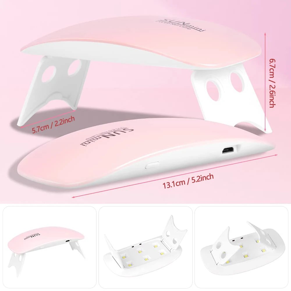 Mini LED UV-nagellampa för gelnaglar – Portabel nageltork med USB för manikyr Mini LED UV-nagellampa för gelnaglar – Portabel nageltork med USB för manikyr