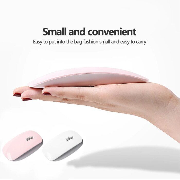 Mini LED UV-nagellampa för gelnaglar – Portabel nageltork med USB för manikyr - Bild 2