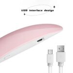 Mini LED UV-nagellampa för gelnaglar – Portabel nageltork med USB för manikyr - Bild 3