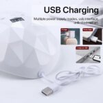 LINMANDA LED UV-nagellampa 88W – Nageltork med 18 LED-lampor, 3 timerlägen och automatisk sensor för gelnaglar - Bild 3