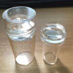 Transparent silikonstämpel för naglar – Nail Art-stämpel med skrapa för fransk manikyr och nageldekoration - Bild 4