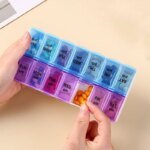 Pillerdosa för 7 dagar – Veckoorganisatör med 14 fack för tabletter, medicin och kosttillskott - Bild 2