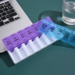 Pillerdosa för 7 dagar – Veckoorganisatör med 14 fack för tabletter, medicin och kosttillskott - Bild 5