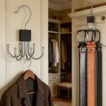 360° Roterbar galge för bälten och accessoarer – Hållbar organizer för slipsar, sjalar, BH:ar och väskor – Smart förvaring för garderob och sovsal - Bild 2
