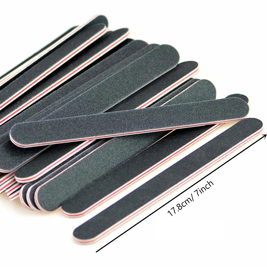 Nagelfilar i 5-pack – Dubbelsidiga sandpappersfilar för manikyr & nagelvård