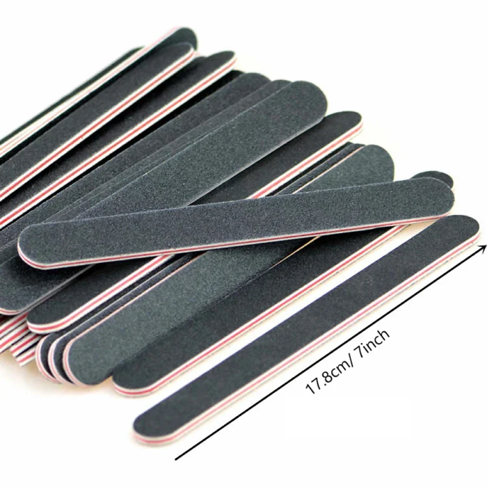 Nagelfilar i 5-pack – Dubbelsidiga sandpappersfilar för manikyr & nagelvård - Bild 4