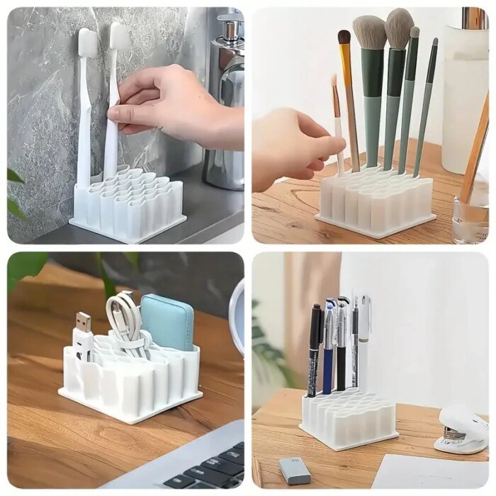 Förvaringslåda med Vågdesign – Multifunktionell Desktop Organizer - Bild 5