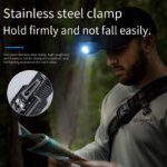 Ny ultrakraftfull ficklampa – 3-kärnig LED-minificklampa, taktisk och uppladdningsbar med metallclip - Bild 2