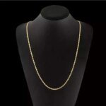 Trendig kedja i 18K guldpläterat 925 sterling silver – 2 mm klassisk kedja - Bild 5
