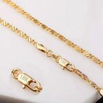 Trendig kedja i 18K guldpläterat 925 sterling silver – 2 mm klassisk kedja