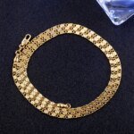 Trendig kedja i 18K guldpläterat 925 sterling silver – 2 mm klassisk kedja - Bild 3