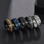 Spinner-ring i rostfritt stål – Trendig och roterbar design för dam och herr