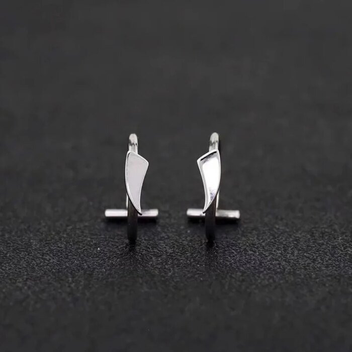 2-pack trendiga fake piercingar i rostfritt stål – Clip-on ringar för näsa och läpp - Bild 2