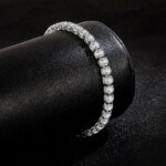 Tennisarmband i äkta S925 sterling silver med gnistrande zirkonia – 4 mm - Bild 2