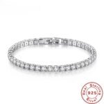 Tennisarmband i äkta S925 sterling silver med gnistrande zirkonia – 4 mm