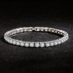 Tennisarmband i äkta S925 sterling silver med gnistrande zirkonia – 4 mm - Bild 3