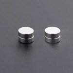 Magnetiska örhängen med zirkonia – Ingen piercing krävs (6 mm) - Bild 3