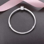Handgjort ormkedjearmband i 925 sterling silver – Elegant basarmband för berlocker - Bild 4