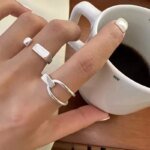 VENTFILLE Ring i Äkta 925 Sterling Silver – Justerbar Vintage Hip Hop Punkring i Thaisilver för Dam och Herr - Bild 2