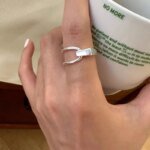 VENTFILLE Ring i Äkta 925 Sterling Silver – Justerbar Vintage Hip Hop Punkring i Thaisilver för Dam och Herr - Bild 4