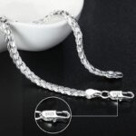 Elegant 925 Sterling Silver Kedjearmband – Solitt Armband för Dam och Herr - Bild 3