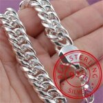 Elegant 925 Sterling Silver Kedjearmband – Solitt Armband för Dam och Herr
