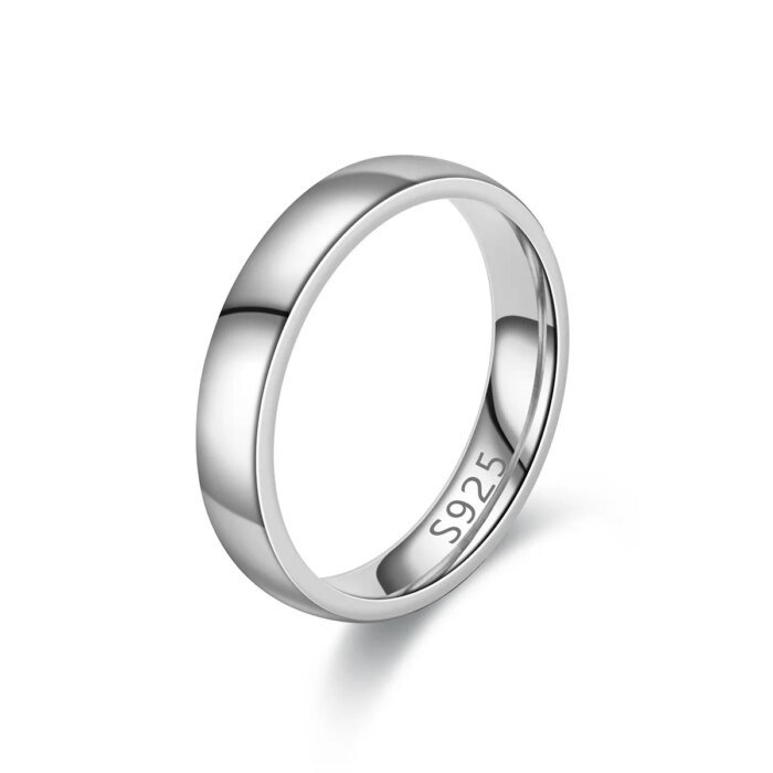 Guldpläterad Ring i Rostfritt Stål – Elegant Vigselring, Förlovningsring och Present för Dam - Bild 3