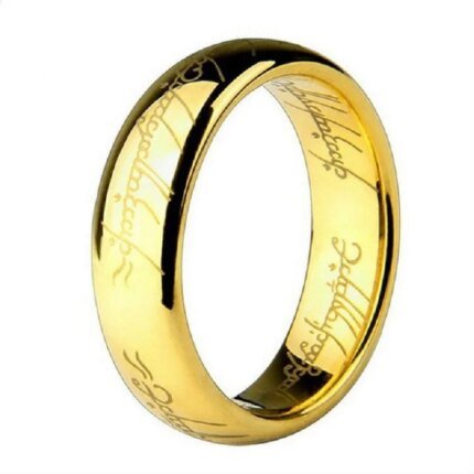 6 mm Ring i Rostfritt Stål med Lasergravyr – Elegant Vigselring och Förlovningsring för Dam och Herr