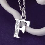 Halsband med Bokstav A–Ö i 925 Sterling Silver – Hänge med Zirkon för Dam, Personlig Smyckespresent - Bild 4