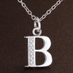 Halsband med Bokstav A–Ö i 925 Sterling Silver – Hänge med Zirkon för Dam, Personlig Smyckespresent - Bild 2