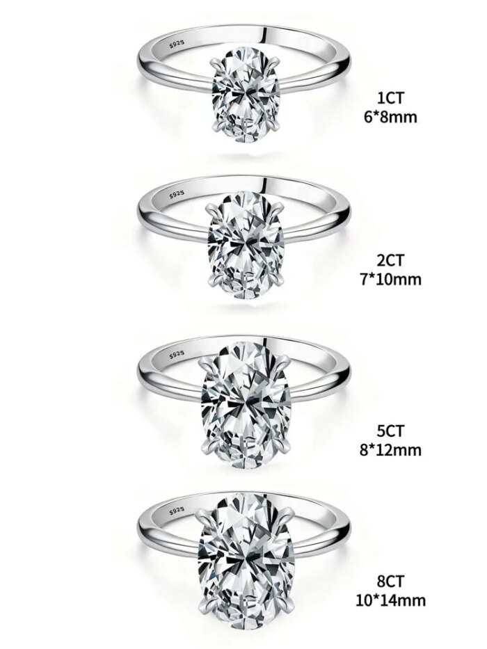 Exklusiv Förlovningsring i 925 Sterling Silver med Gnistrande Zirkon – Lyxig Design för Livets Stunder - Bild 5