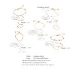 Yhpup Trendigt handkedjearmband i rostfritt stål med zirkonpärlor – Elegant fingerarmband - Bild 5