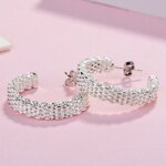 Populära Stiftörhängen i 925 Sterling Silver – Kreativa Charms för Dam, Julklapp och Festsmycken - Bild 2