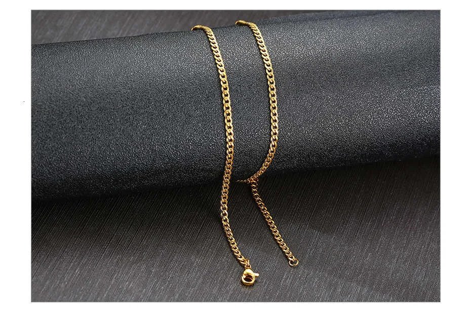 Vnox Herrhalsband med Kubansk Länk – Svart och Guldfärgad Kedja i Rostfritt Stål, Choker Smycke för Herr