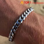 Vnox 3–11 mm Kraftigt Miami Curb Chain Armband för Män, Rostfritt Stål Cuban Link Kedjearmband, Klassisk Punk Smyckeaccessoar