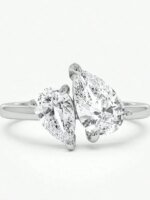 Asglam – Klassisk ring i 925 sterling silver med vattendroppsformad zirkonia - Bild 4