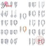 Koreanska smyckesdetaljer för DIY – Örhängesdelar i äkta 925 sterling silver med kristall
