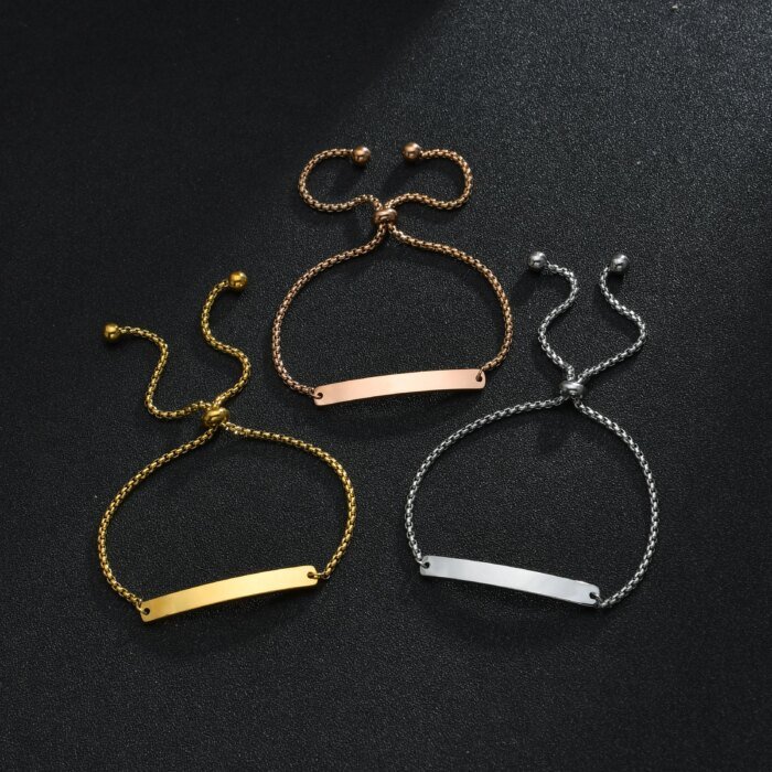 Kraftigt punk-armband i guldfärgat rostfritt stål – Trendig handkedja för par och unisex-stil - Bild 3