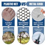 Plastnät för trädgård och djurhållning – 0,8 mm maskvidd - Bild 2