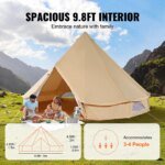 Bell Tent i canvas – Rymligt året-runt-tält för 4 personer - Bild 3